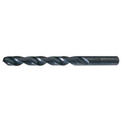 7/16 RHS / RHC HSS 135 Degree Split Point Heavy Duty Jobber Length Drill - Steam Oxide - Exact Industrial Supply