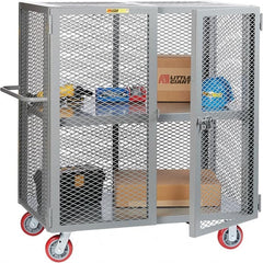 Little Giant - Lockers Type: Heavy Duty Mesh Security Cabinet Number of Tiers: 2 - Caliber Tooling