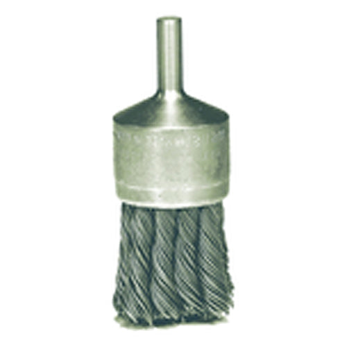 ‎1-1/8″ Knot Wire End Brush, .014″ Steel Fill, Retail Pack - Caliber Tooling