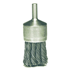 ‎1-1/8″ Knot Wire End Brush, .020″ Steel Fill, Retail Pack - Caliber Tooling