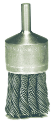 1-1/8'' Diameter - Knot Type Stainless End Brush - Caliber Tooling