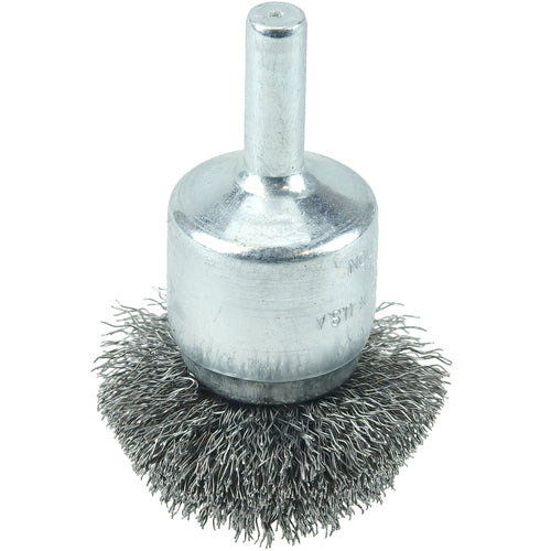 1-1/2″ Circular Flared Crimped Wire End Brush, .006″ Steel Fill - Caliber Tooling