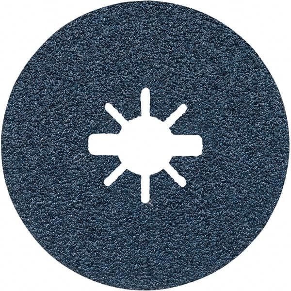 Bosch - Fiber Discs; Disc Diameter (Inch): 4-1/2 ; Abrasive Material: Zirconia Alumina ; Grade: Coarse ; Grit: 40 ; Center Hole Size (Inch): 0 ; Series: X-LOCK - Exact Industrial Supply