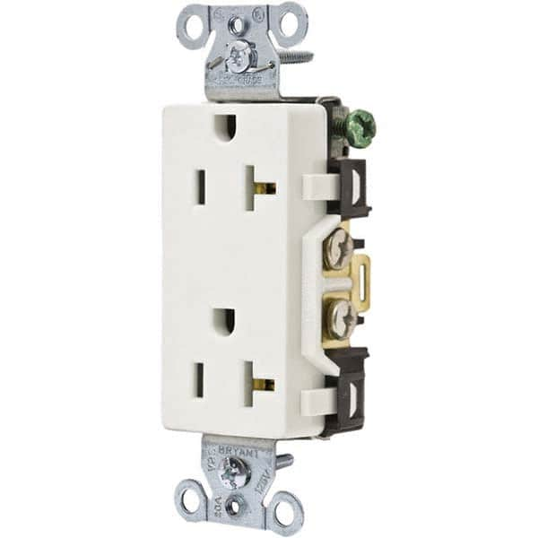 Bryant Electric - Straight Blade Receptacles Receptacle Type: Duplex Receptacle Grade: Commercial - Caliber Tooling