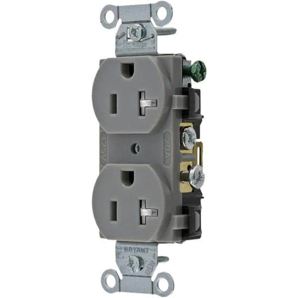 Bryant Electric - Straight Blade Receptacles Receptacle Type: Duplex Receptacle Grade: Commercial - Caliber Tooling