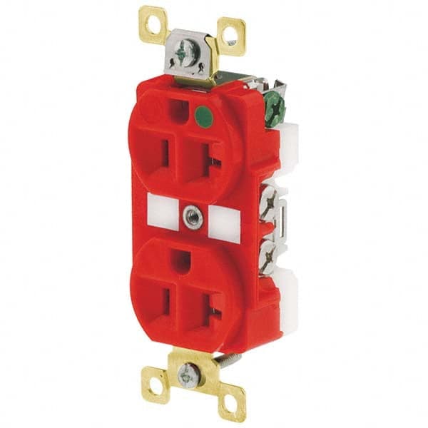 Bryant Electric - Straight Blade Receptacles Receptacle Type: Duplex Receptacle Grade: Hospital - Caliber Tooling