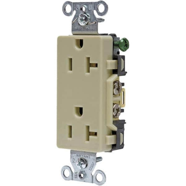 Bryant Electric - Straight Blade Receptacles Receptacle Type: Duplex Receptacle Grade: Commercial - Caliber Tooling