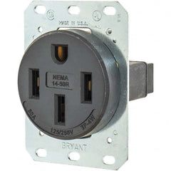 Bryant Electric - Straight Blade Receptacles Receptacle Type: Single Receptacle Grade: Industrial - Caliber Tooling