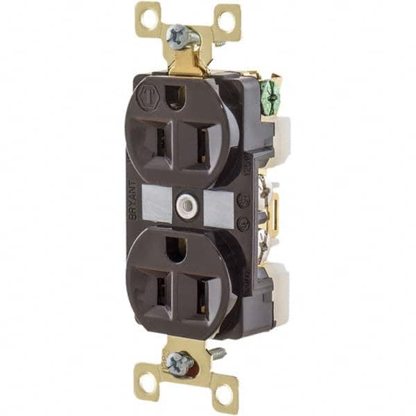 Bryant Electric - Straight Blade Receptacles Receptacle Type: Duplex Receptacle Grade: Industrial - Caliber Tooling