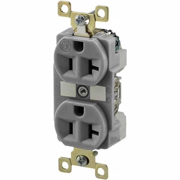 Bryant Electric - Straight Blade Receptacles Receptacle Type: Duplex Receptacle Grade: Industrial - Caliber Tooling