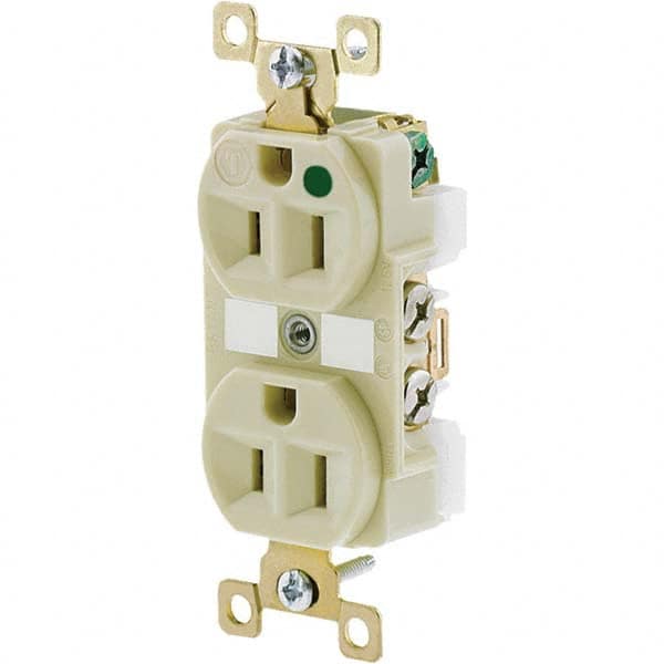 Bryant Electric - Straight Blade Receptacles Receptacle Type: Duplex Receptacle Grade: Hospital - Caliber Tooling