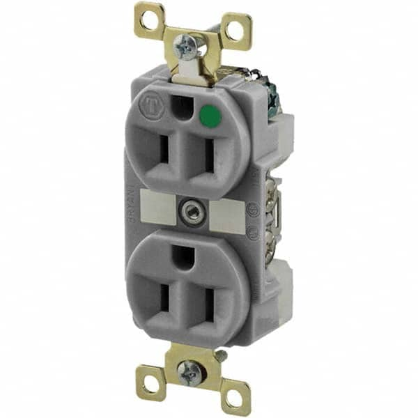 Bryant Electric - Straight Blade Receptacles Receptacle Type: Duplex Receptacle Grade: Hospital - Caliber Tooling