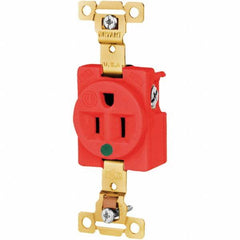 Bryant Electric - Straight Blade Receptacles Receptacle Type: Single Receptacle Grade: Hospital - Caliber Tooling