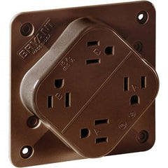 Bryant Electric - Straight Blade Receptacles Receptacle Type: Fourplex Receptacle Grade: Industrial - Caliber Tooling