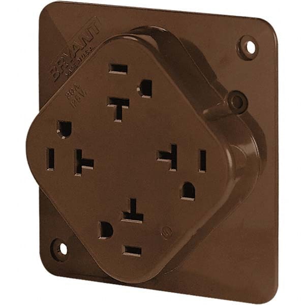 Bryant Electric - Straight Blade Receptacles Receptacle Type: Fourplex Receptacle Grade: Industrial - Caliber Tooling