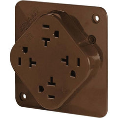 Bryant Electric - Straight Blade Receptacles Receptacle Type: Fourplex Receptacle Grade: Hospital - Caliber Tooling