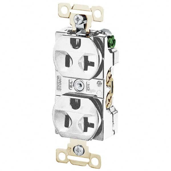 Bryant Electric - Straight Blade Receptacles Receptacle Type: Duplex Receptacle Grade: Industrial - Caliber Tooling