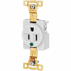 Bryant Electric - Straight Blade Receptacles Receptacle Type: Single Receptacle Grade: Hospital - Caliber Tooling