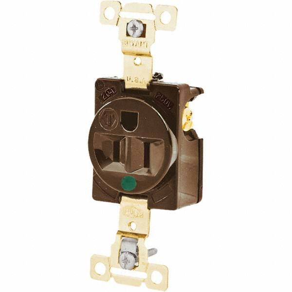 Bryant Electric - Straight Blade Receptacles Receptacle Type: Single Receptacle Grade: Hospital - Caliber Tooling