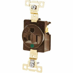 Bryant Electric - Straight Blade Receptacles Receptacle Type: Single Receptacle Grade: Hospital - Caliber Tooling