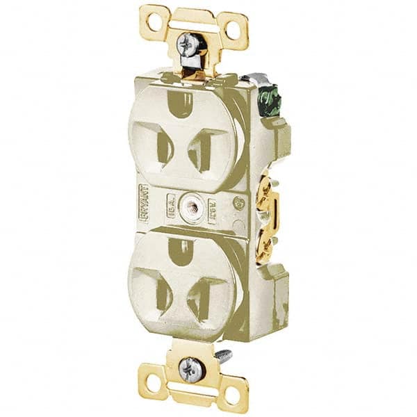 Bryant Electric - Straight Blade Receptacles Receptacle Type: Duplex Receptacle Grade: Industrial - Caliber Tooling