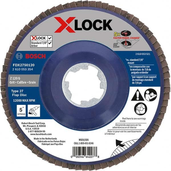 Bosch - Flap Discs Abrasive Type: Coated Flap Disc Type: Type 27 - Caliber Tooling