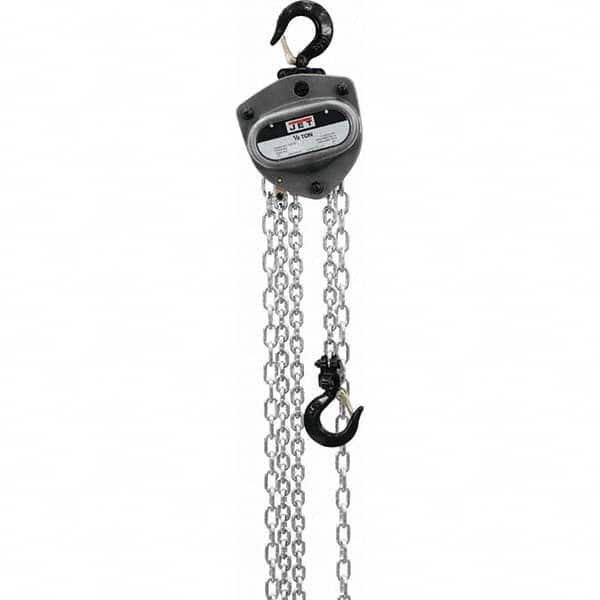 Jet - 1,000 Lb Capacity, 100' Lift Height, Manual Chain Hoist - Exact Industrial Supply