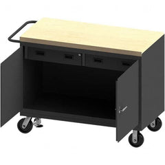 Durham - Mobile Work Benches Type: Cabinet Bench Length: 54-1/8 (Inch) - Caliber Tooling