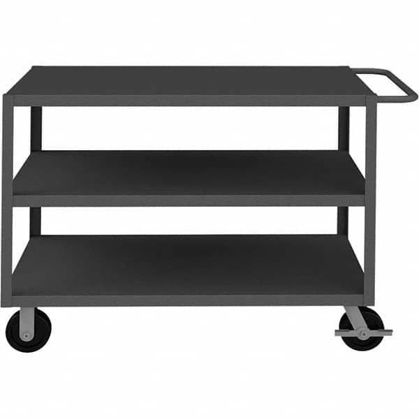 Durham - 3,000 Lb Capacity, 24-1/4" Wide x 54-1/4" Long x 37-7/16" High Heavy Duty Service Cart - Caliber Tooling