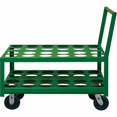 Durham - 1,400 Lb Capacity, 24-1/4" Wide x 39" Long x 37-1/2" High Medical Cylinder Cart - Caliber Tooling