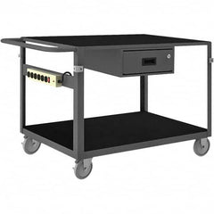 Durham - 1,000 Lb Capacity, 25-1/8" Wide x 42-11/16" Long x 34" High Instrument Cart - Caliber Tooling