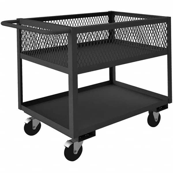 Durham - 1,400 Lb Capacity, 24-3/8" Wide x 36-1/4" Long x 35-1/8" High Heavy Duty Service Cart - Caliber Tooling