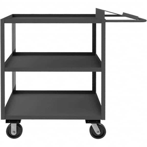 Durham - 3,000 Lb Capacity, 24-1/4" Wide x 75-1/4" Long x 51-1/16" High Order Picking Cart - Caliber Tooling