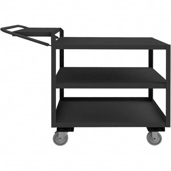 Durham - 1,200 Lb Capacity, 24-1/4" Wide x 52-3/8" Long x 40-1/4" High Order Picking Cart - Caliber Tooling