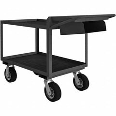 Durham - 1,200 Lb Capacity, 24-1/4" Wide x 64-3/8" Long x 38" High Mobile Cart - Caliber Tooling