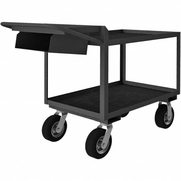 Durham - 1,200 Lb Capacity, 24-1/4" Wide x 52-3/8" Long x 38" High Mobile Cart - Caliber Tooling