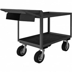 Durham - 1,200 Lb Capacity, 24-1/4" Wide x 52-3/8" Long x 38" High Mobile Cart - Caliber Tooling