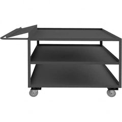 Durham - 1,200 Lb Capacity, 30-1/4" Wide x 87-1/4" Long x 40-11/16" High Order Picking Cart - Caliber Tooling