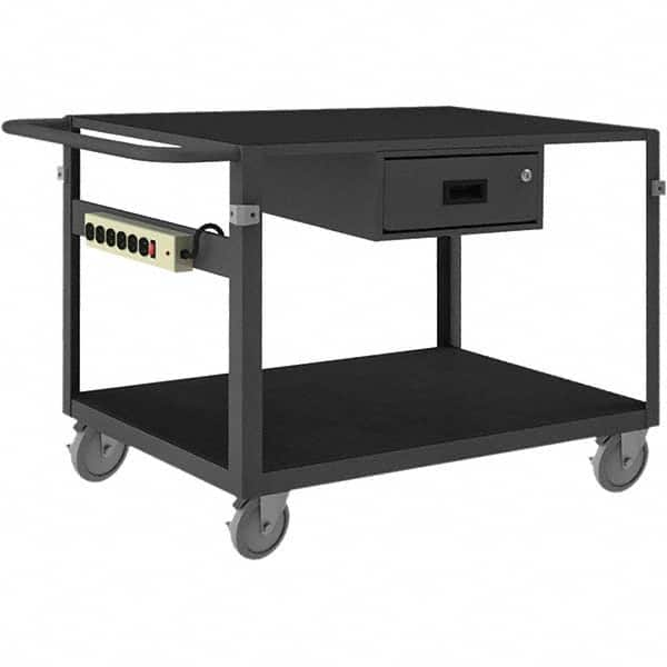 Durham - 1,000 Lb Capacity, 25-1/8" Wide x 42-11/16" Long x 34" High Instrument Cart - Caliber Tooling