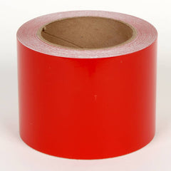 Cobra Systems - Labels, Ribbons & Tapes; Type: Vinyl Tape ; Color: Red ; For Use With: VNM8 ; Width (Inch): 4 ; Length (Feet): 75 ; Material: Vinyl - Exact Industrial Supply