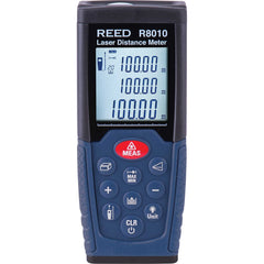 REED Instruments - Laser & Ultrasonic Distance Finders; Type: Laser ; Maximum Distance (Meters): 100.00 ; Maximum Distance (Feet): 328.00 ; Accuracy (mm): 1.50 ; Accuracy (Inch): 0.06 ; Accuracy (Decimal Inch): 0.06 - Exact Industrial Supply