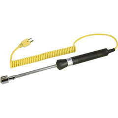 REED Instruments - Digital Thermometers & Probes; Type: Thermocouple Probe ; Maximum Temperature (C): 500.00 ; Maximum Temperature (F): 932.000 ; Minimum Temperature (C): -50.00 ; Minimum Temperature (F): -58.000 ; Material: Stainless Steel - Exact Industrial Supply