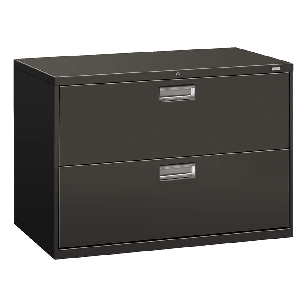 Hon - 2 Drawer Charcoal Steel Lateral File - Exact Industrial Supply