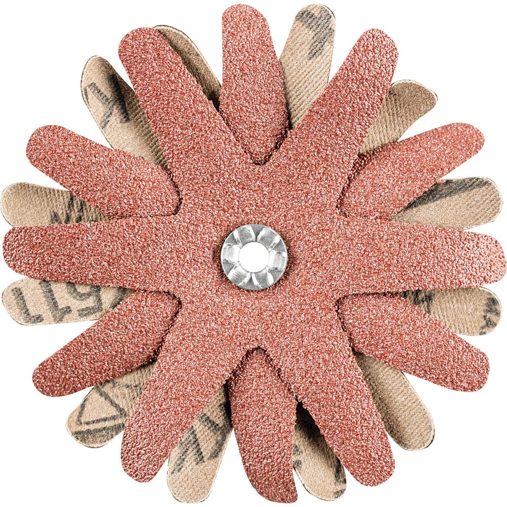 PFERD - Sanding Stars; Abrasive Type: Coated ; Abrasive Material: Aluminum Oxide ; Star Diameter (Inch): 3-1/2 ; Grit: 60 ; Grade: Coarse ; Connector Type: Arbor - Exact Industrial Supply