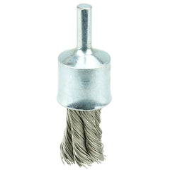 1/2″ Diameter - Knot Type Stainless End Brush - Caliber Tooling