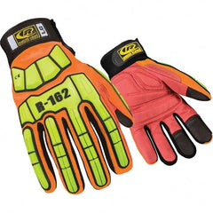 Ringers Gloves - Size XS (7) Spandex High Visibility Work Gloves - Caliber Tooling