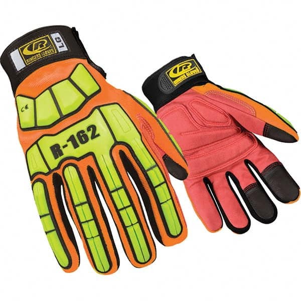 Ringers Gloves - Size 3XL (13) Spandex High Visibility Work Gloves - Caliber Tooling