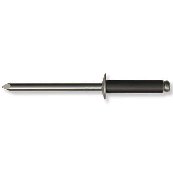 Marson - Blind Rivets; Type: Color Coded ; Head Type: Button ; Size Code: 64 ; Rivet Material: Aluminum ; Mandrel Material: Aluminum ; Minimum Grip (Decimal Inch): 0.1260 - Exact Industrial Supply