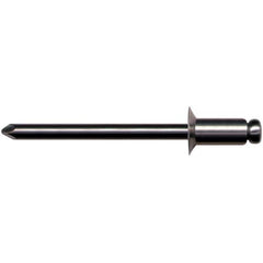 Blind Rivets; Rivet Type: Open End; Head Type: Countersunk; Head Diameter: 0.3450 in; Size Code: 66; Minimum Grip: 0.251 in; Rivet Material: Aluminum; Mandrel Material: Aluminum; Maximum Grip: 0.375 in; Minimum Grip (Decimal Inch): 0.2510; Minimum Hole Di