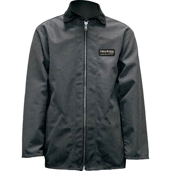 Jackets & Coats; Garment Style: Jacket; Size: 4X-Large; Garment Type: Cut Resistant; Gender: Unisex; Color: Gray; Material: SuperFabric; Closure Type: Zipper; Hazardous Protection Level: ANSI; Features: Zipper Closure; Standards: CE; Number Of Pockets: 2.